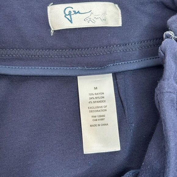 Greg Norman navy blue jersey knit Bermuda golf shorts size M - Picture 5 of 11